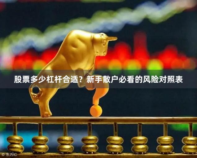 股票多少杠杆合适？新手散户必看的风险对照表